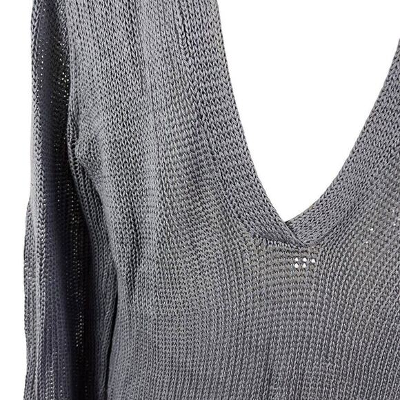 J Jill Womens 100% Mercerized Cotton Violet Oversized Loose Hooded Sweater sz M - Picture 6 of 16